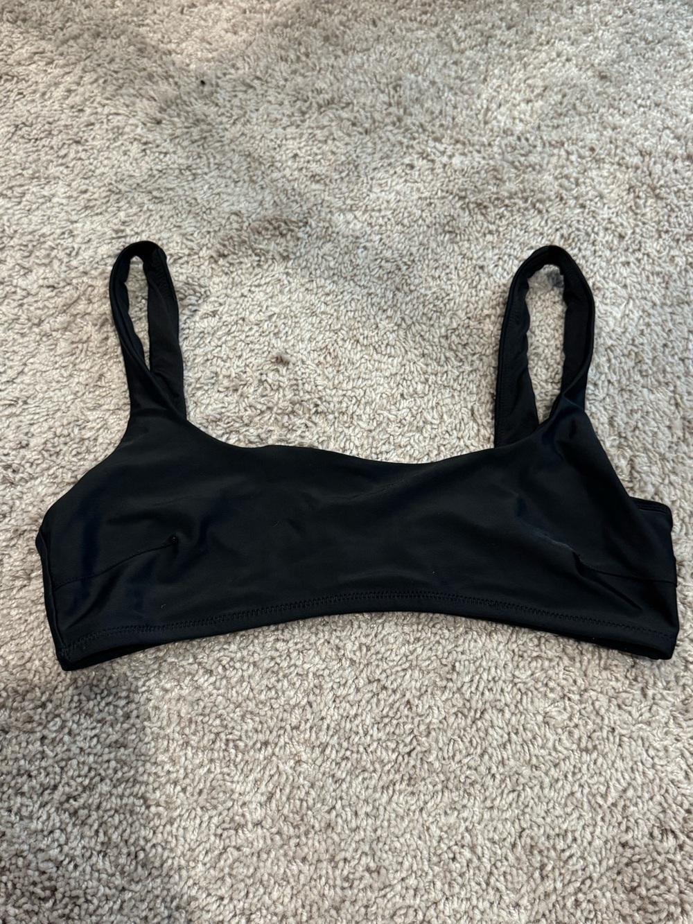 aerie Black Seamless Bikini Top